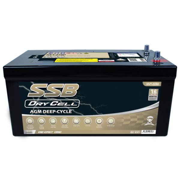 HVT-225D Dual Purpose VRLA (AGM) Battery (Group 225D)