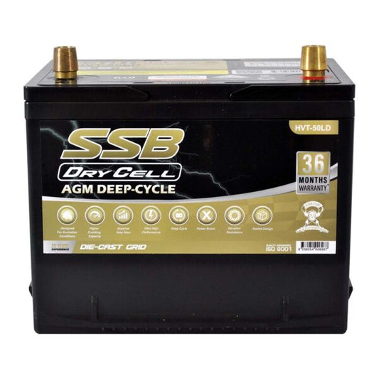 HVT-50LD Dual Purpose VRLA (AGM) Battery (Group 50D)
