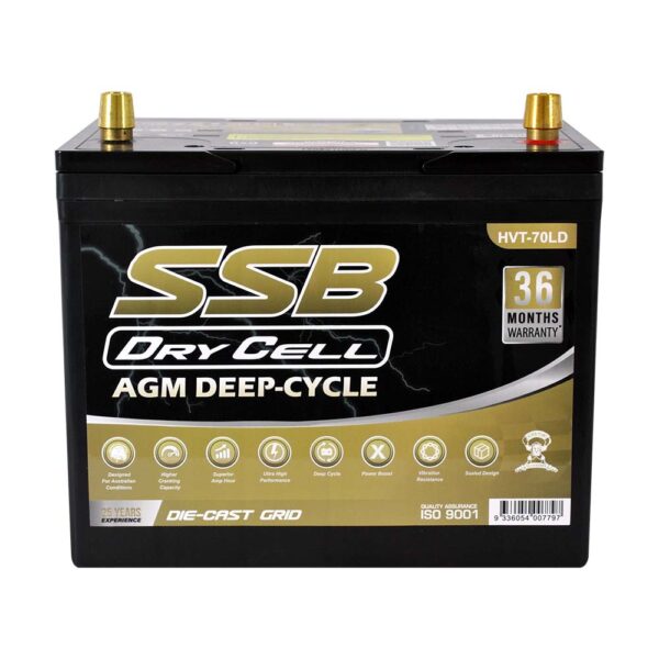 HVT-70LD Dual Purpose VRLA (AGM) Battery (Group 70LD)