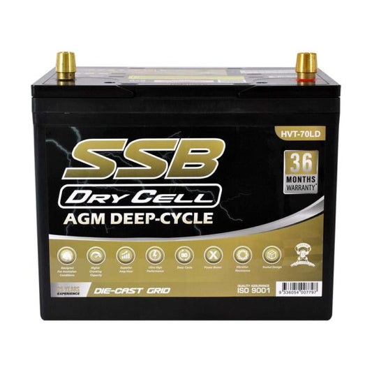 HVT-70LD Dual Purpose VRLA (AGM) Battery (Group 70LD)