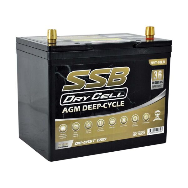 HVT-70LD Dual Purpose VRLA (AGM) Battery (Group 70LD)
