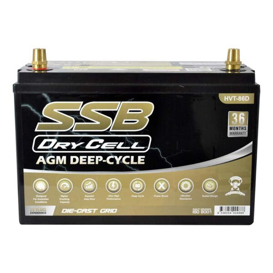 HVT-86D Dual Purpose VRLA (AGM) Battery (Group 86D)