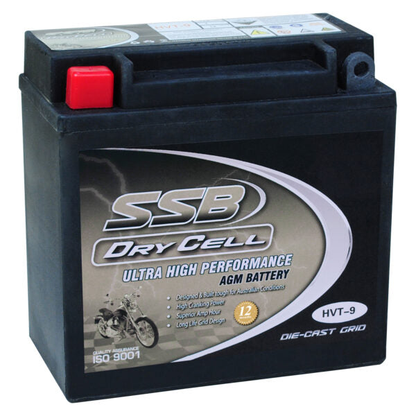 HVT-9 SSB DryCell HVT Motorcycle Battery