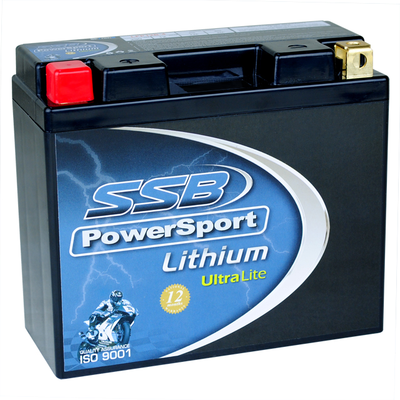 LFP12B-4 SSB Lithium Ultralite Motorcycle Battery