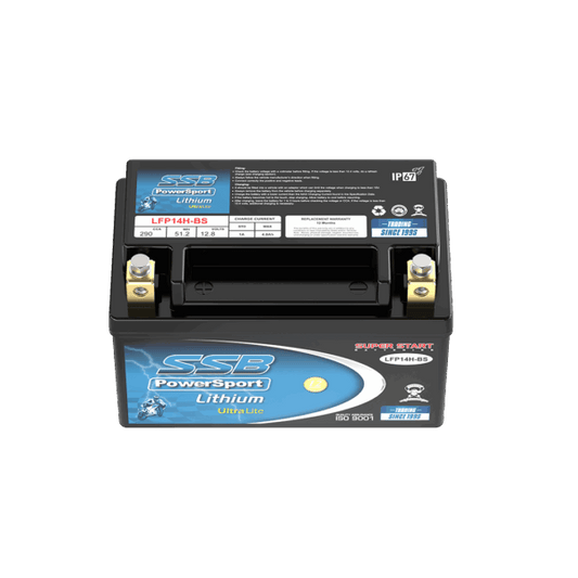LFP14H-BS SSB Lithium Ultralite Motorcycle Battery