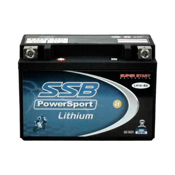 SSB LH14-BS (YTX14-BS)12V 425CCA UltraLite Lithium Prismatic Cell Motorcycle