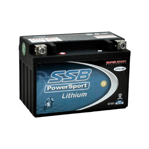 SSB LH14-BS (YTX14-BS)12V 425CCA UltraLite Lithium Prismatic Cell Motorcycle