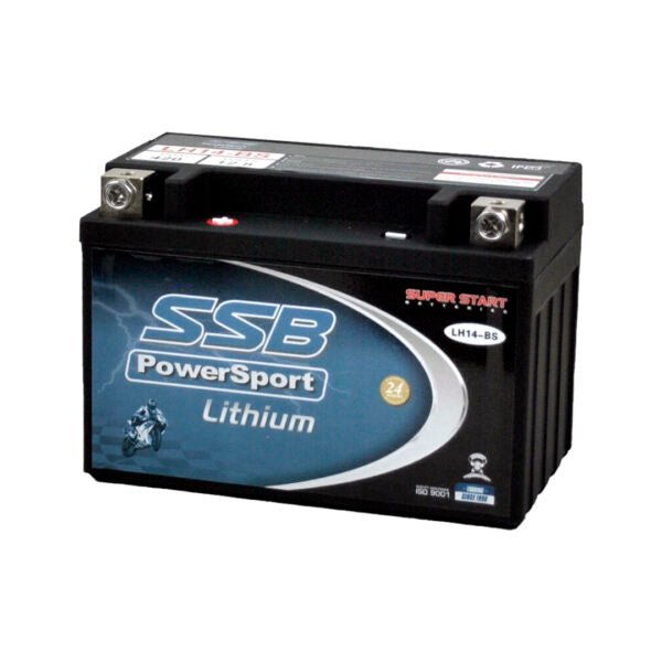 SSB LH14-BS (YTX14-BS)12V 425CCA UltraLite Lithium Prismatic Cell Motorcycle