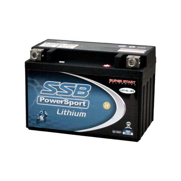 SSB LH14L-BS (YTX14L-BS)  UltraLite Lithium Prismatic Cell Motorcycle