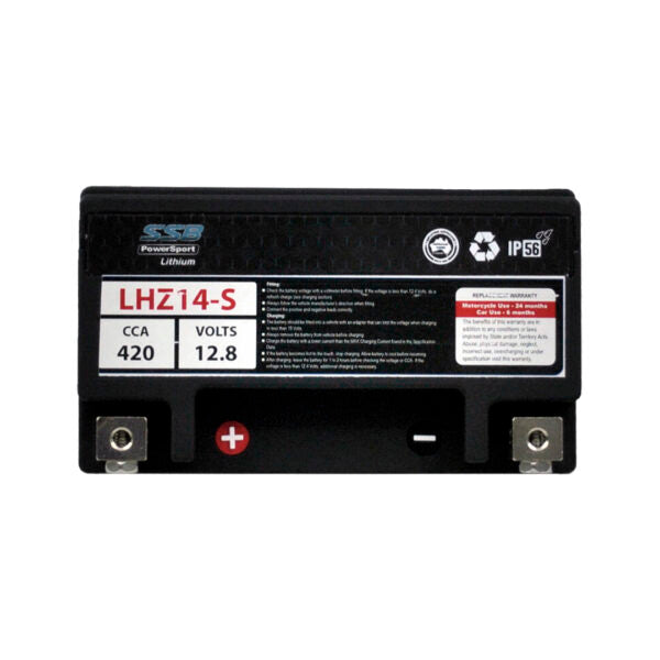 LHZ14-S SSB High Performance Lithium Motorcycle Battery