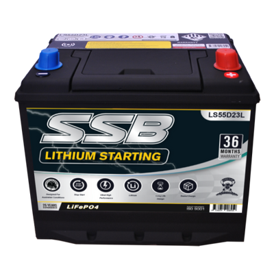 LS55D23L SSB Lithium Starting Car Battery (Group 23)