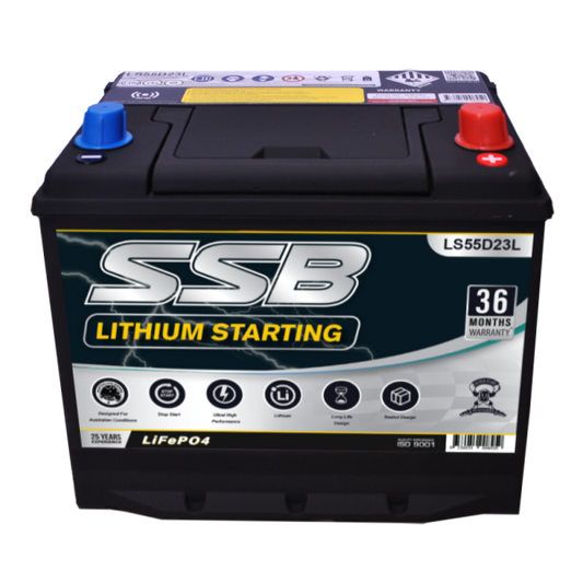 LS55D23L SSB Lithium Starting Car Battery (Group 23)