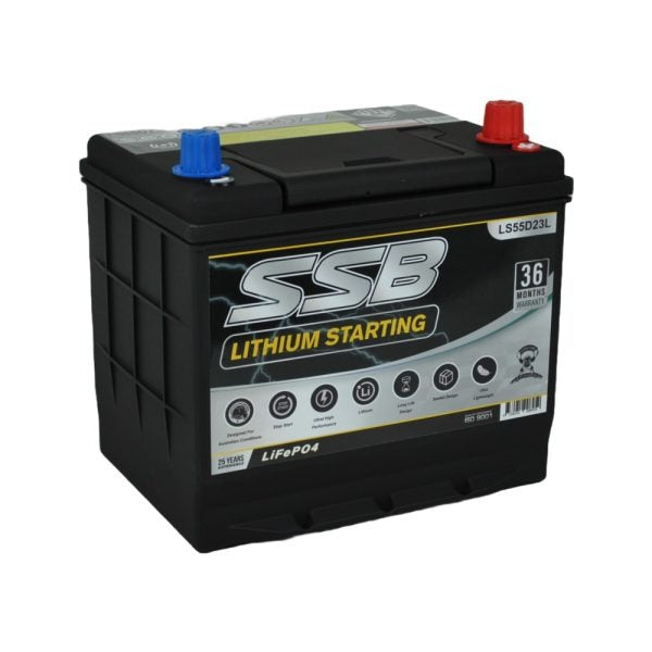 LS55D23L SSB Lithium Starting Car Battery (Group 23)