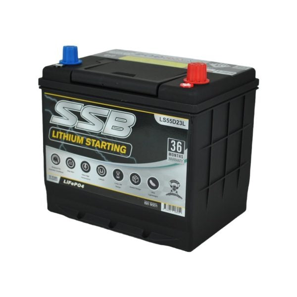 LS55D23L SSB Lithium Starting Car Battery (Group 23)