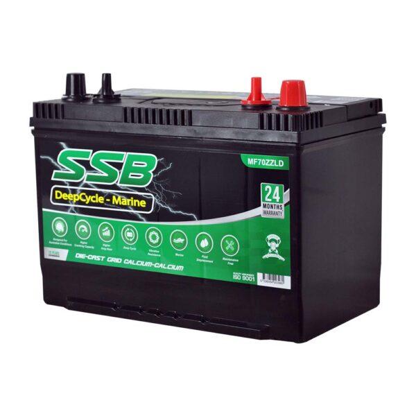 MF70ZZLD SSB Marine Deep Cycle Battery