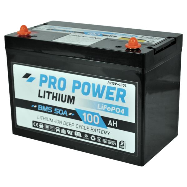 100AH 12V Lithium Camping Caravan Deep Cycle Battery - Pro Power