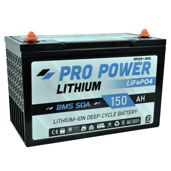 150AH 12V Lithium Camping Caravan Deep Cycle Battery - Pro Power