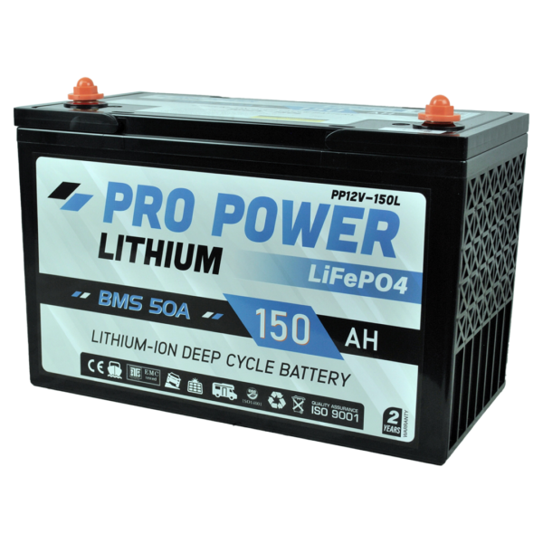 150AH 12V Lithium Camping Caravan Deep Cycle Battery - Pro Power