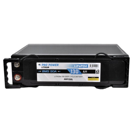 130AH 12V Lithium Battery Slimline Camping Caravan Deep Cycle Battery - Pro Power