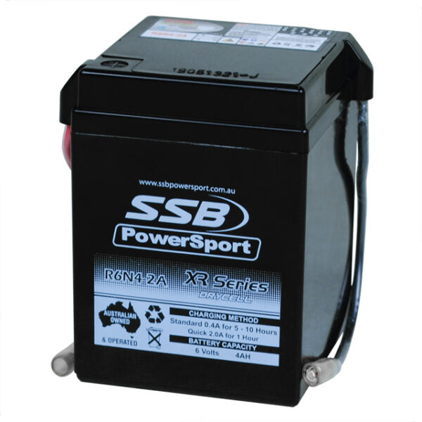98 R6 Battery R6N4-2A SSB XR Series Motorcycle Battery 6V Vintage Bike Battery ...