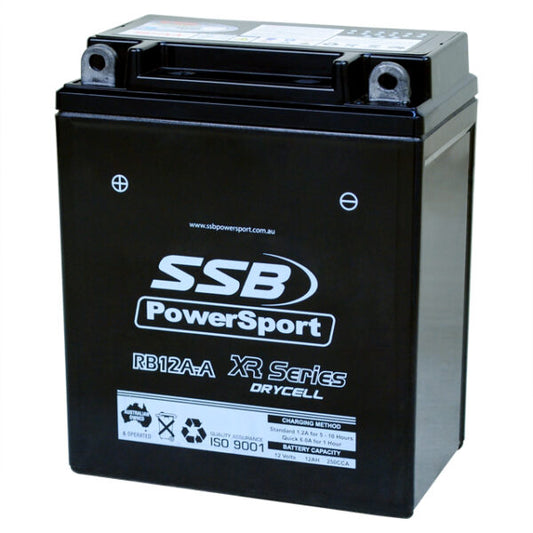 RB12A-A SSB XR Series Motorcycle Battery (12N12A-4A-1)
