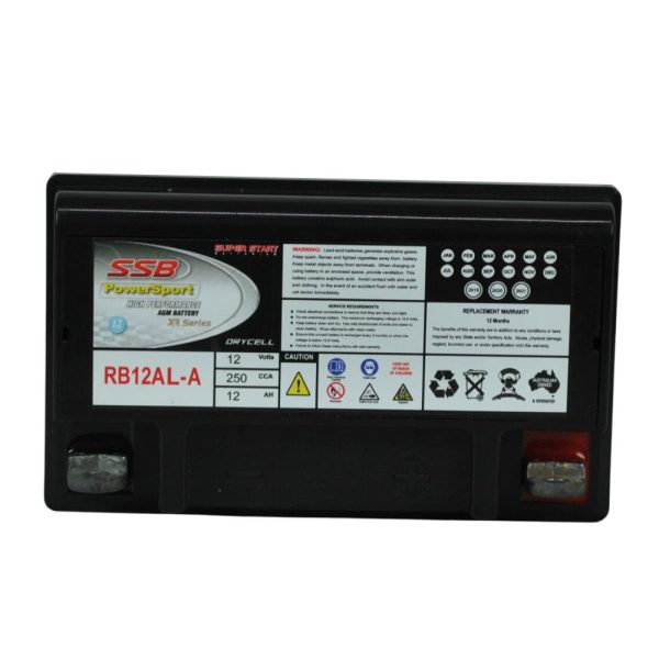 RB12AL-A SSB XR Series Motorcycle Battery (12N12A-4A-1L)