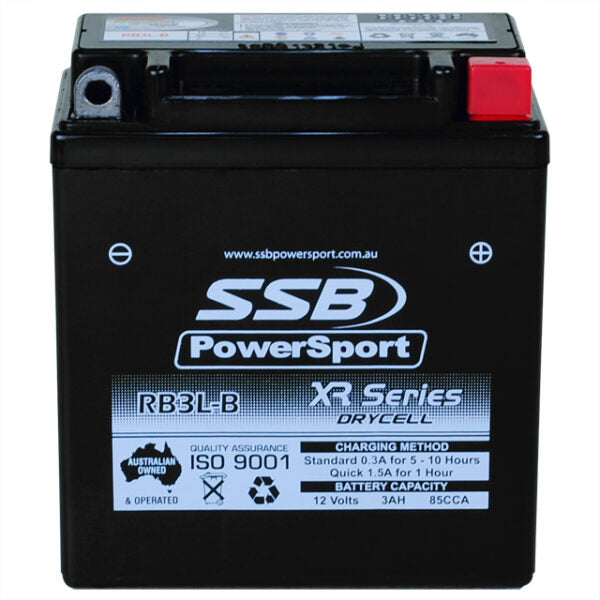 RB3L-B SSB XR Series Motorcycle Battery (12N3B)