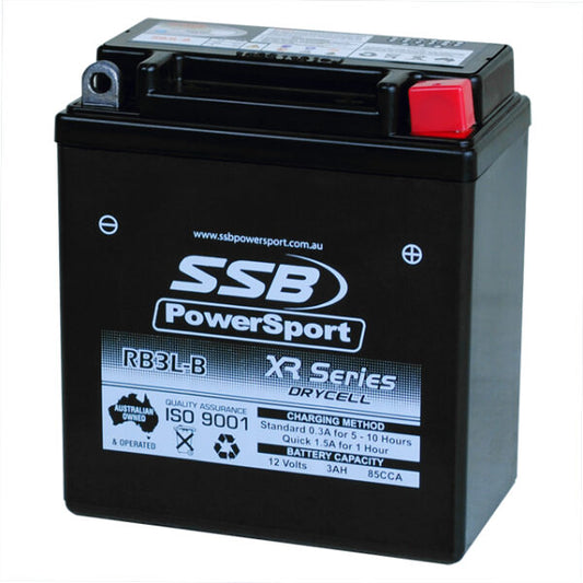 RB3L-B SSB XR Series Motorcycle Battery (12N3B)