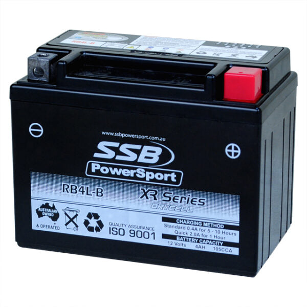 RB4L-B SSB XR Series Motorcycle Battery (12N4B)