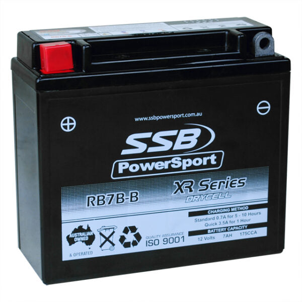RB7B-B SSB XR Series Motorcycle Battery (YTX7B-BS)