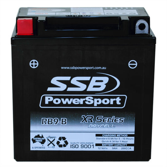 RB9-B SSB XR Series Motorcycle Battery (12N9-BS)