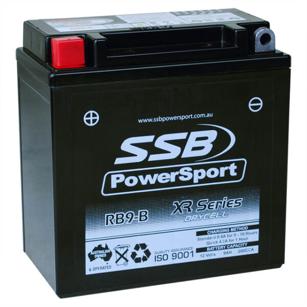 RB9-B SSB XR Series Motorcycle Battery (12N9-BS)