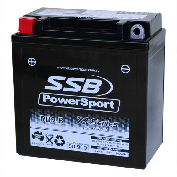RB9-B SSB XR Series Motorcycle Battery (12N9-BS)