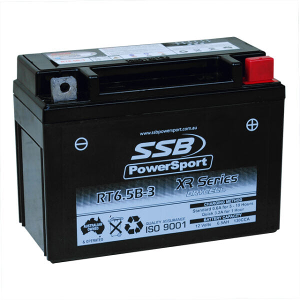 RT6.5B-3 SSB XR Series Motorcycle Battery