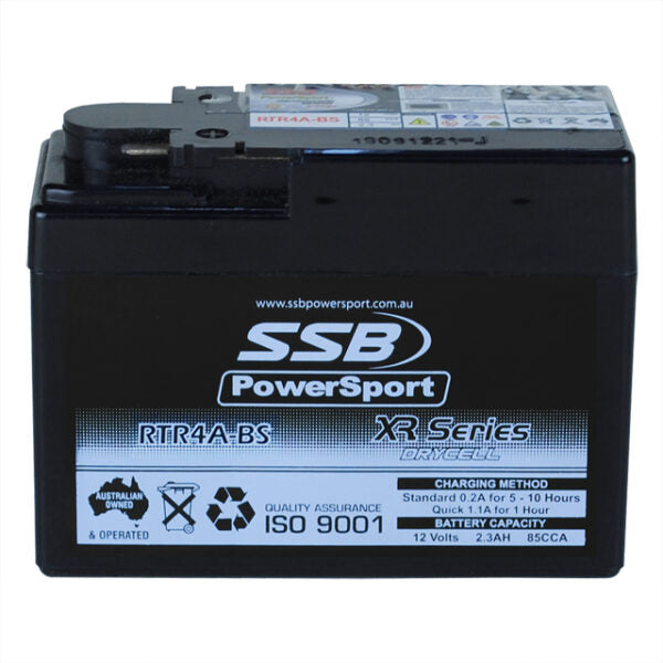 RTR4A-BS SSB XR Series Motorcycle Battery
