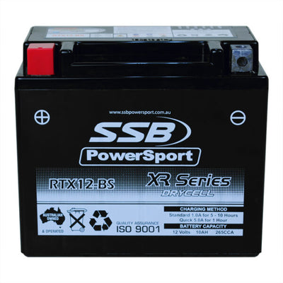 RTX12-BS SSB XR Series Motorcycle Battery (VTX12-BS)