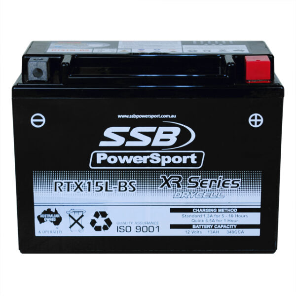 RTX15L-BS SSB XR Series Motorcycle Battery