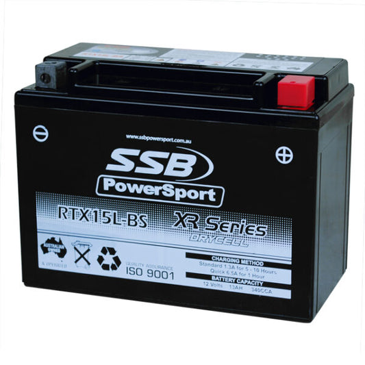 RTX15L-BS SSB XR Series Motorcycle Battery