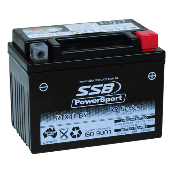 RTX4L-BS SSB XR Series Motorcycle Battery