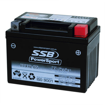 RTX4L-BS SSB XR Series Motorcycle Battery (YTX4L-BS)