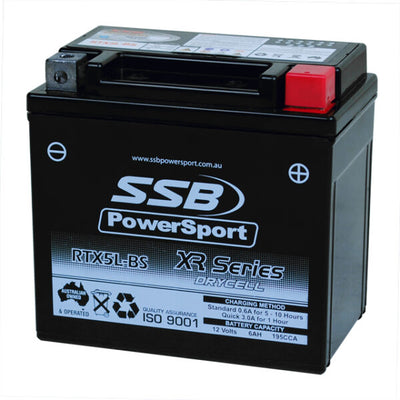RTX5L-BS SSB XR Series Motorcycle Battery (YTX5L-BS)