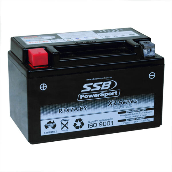 RTX7A-BS SSB XR Series Motorcycle Battery