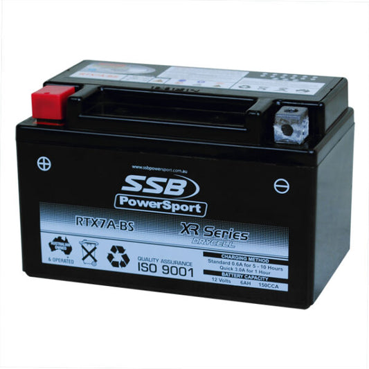 RTX7A-BS SSB XR Series Motorcycle Battery