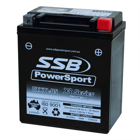RTX7L-BS SSB XR Series Motorcycle Battery