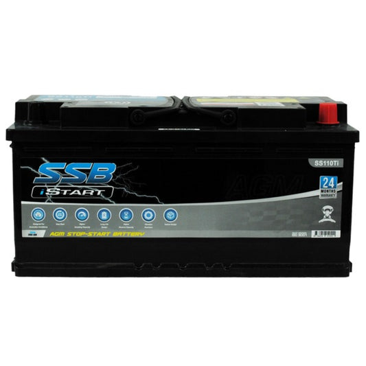 SS110Ti SSB Stop Start VRLA AGM Battery Hybrid Car Battery (DIN110H)