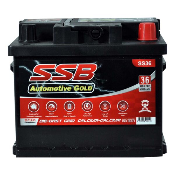 SS36 SSB Gold MF Car Battery (NS40)