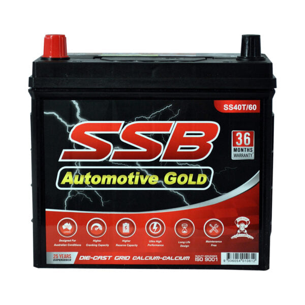 SS40T/60 SSB Gold MF Car Battery (NS40 - NS60)