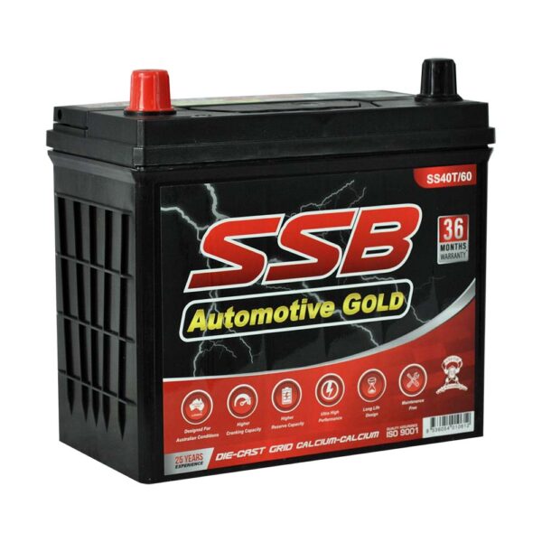 SS40T/60 SSB Gold MF Car Battery (NS40 - NS60)