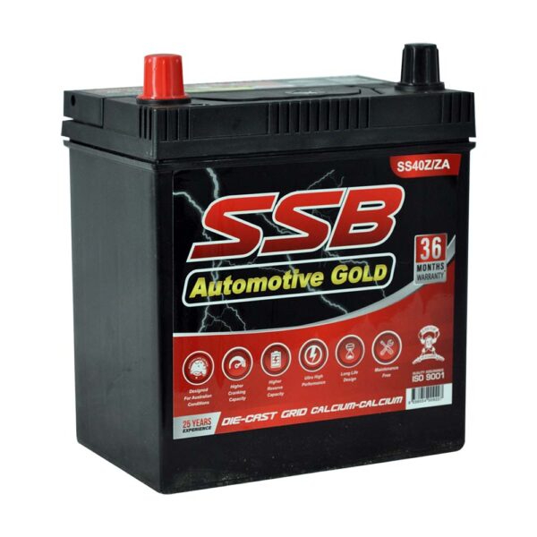 SS40Z/ZA SSB Gold MF Car Battery (NS40Z)