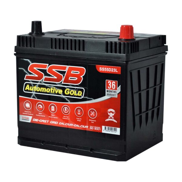 SS55D23L SSB Gold MF Car Battery (D23L)